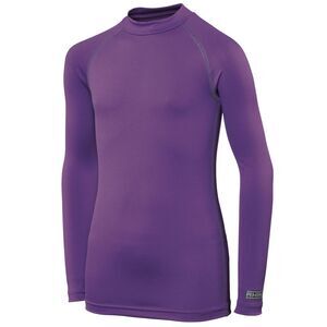 Rhino Childrens Big Boys Long Sleeve Thermal Underwear Base Layer Vest Top / Pur